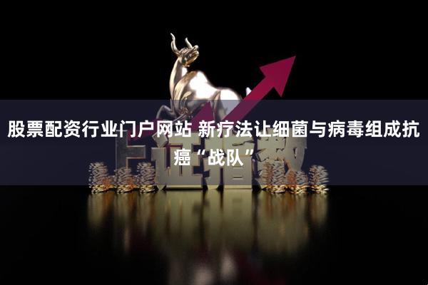 股票配资行业门户网站 新疗法让细菌与病毒组成抗癌“战队”