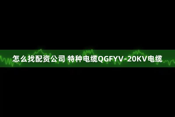 怎么找配资公司 特种电缆QGFYV-20KV电缆