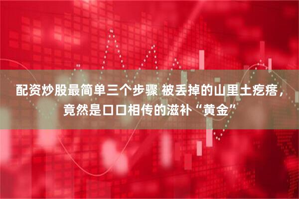 配资炒股最简单三个步骤 被丢掉的山里土疙瘩，竟然是口口相传的滋补“黄金”
